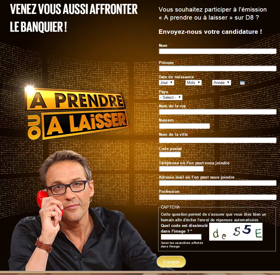 Casting d'a prendre ou à laisser