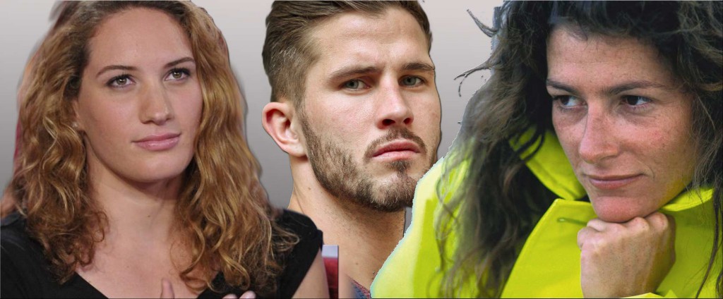 Camille Muffat, Alexis Vastine et Florence Arthaud
