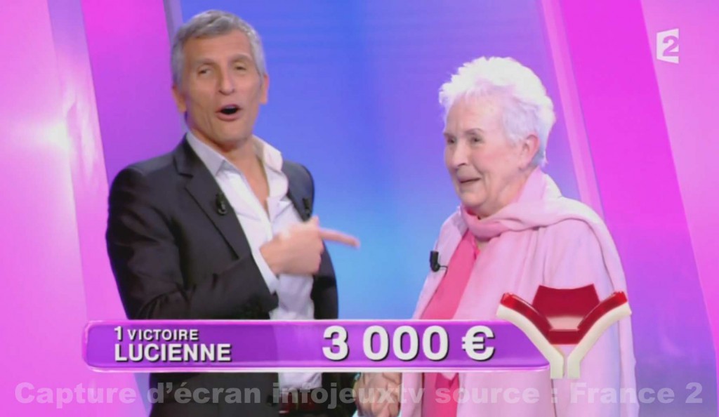 Lucienne Gagne 3000€ dans Tout le monde veut prendre sa place.