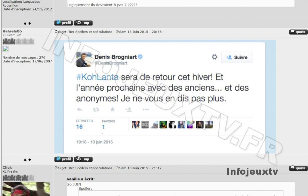 L'origine du faux tweet de Denis Brogniart